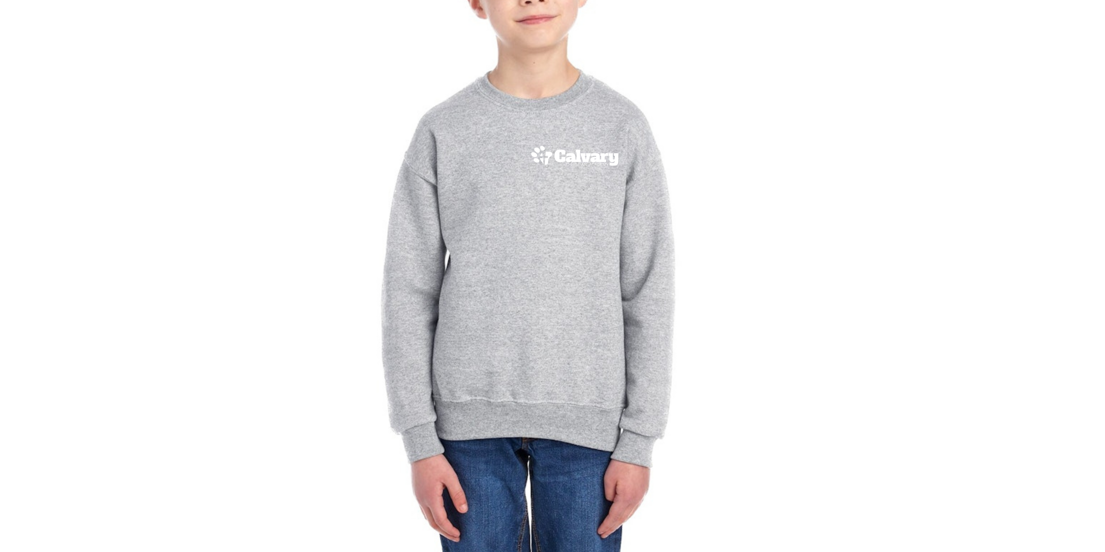 Crewneck Sweatshirt | Youth | Pocket Logo