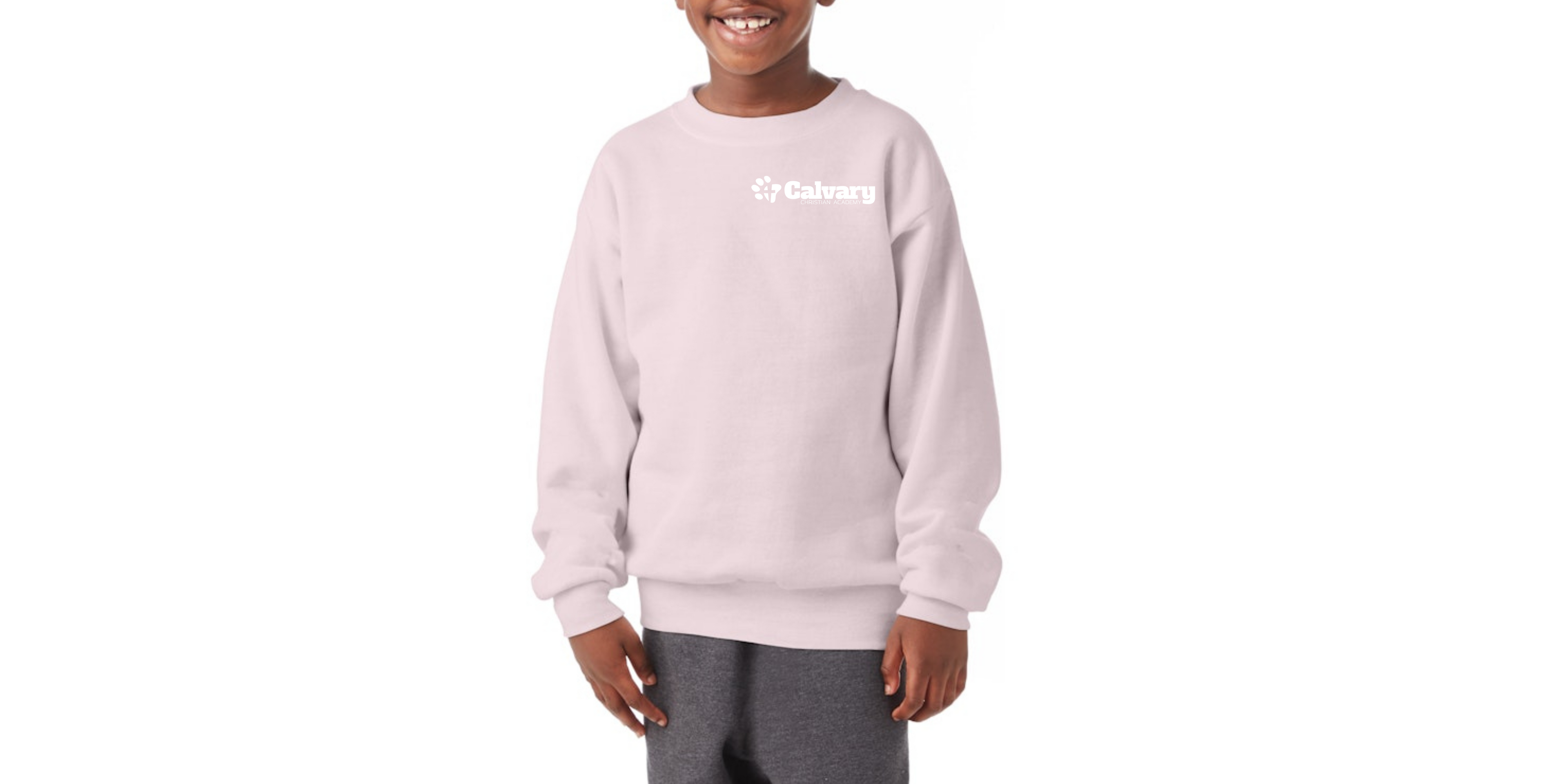 Crewneck Sweatshirt | Youth | Pocket Logo