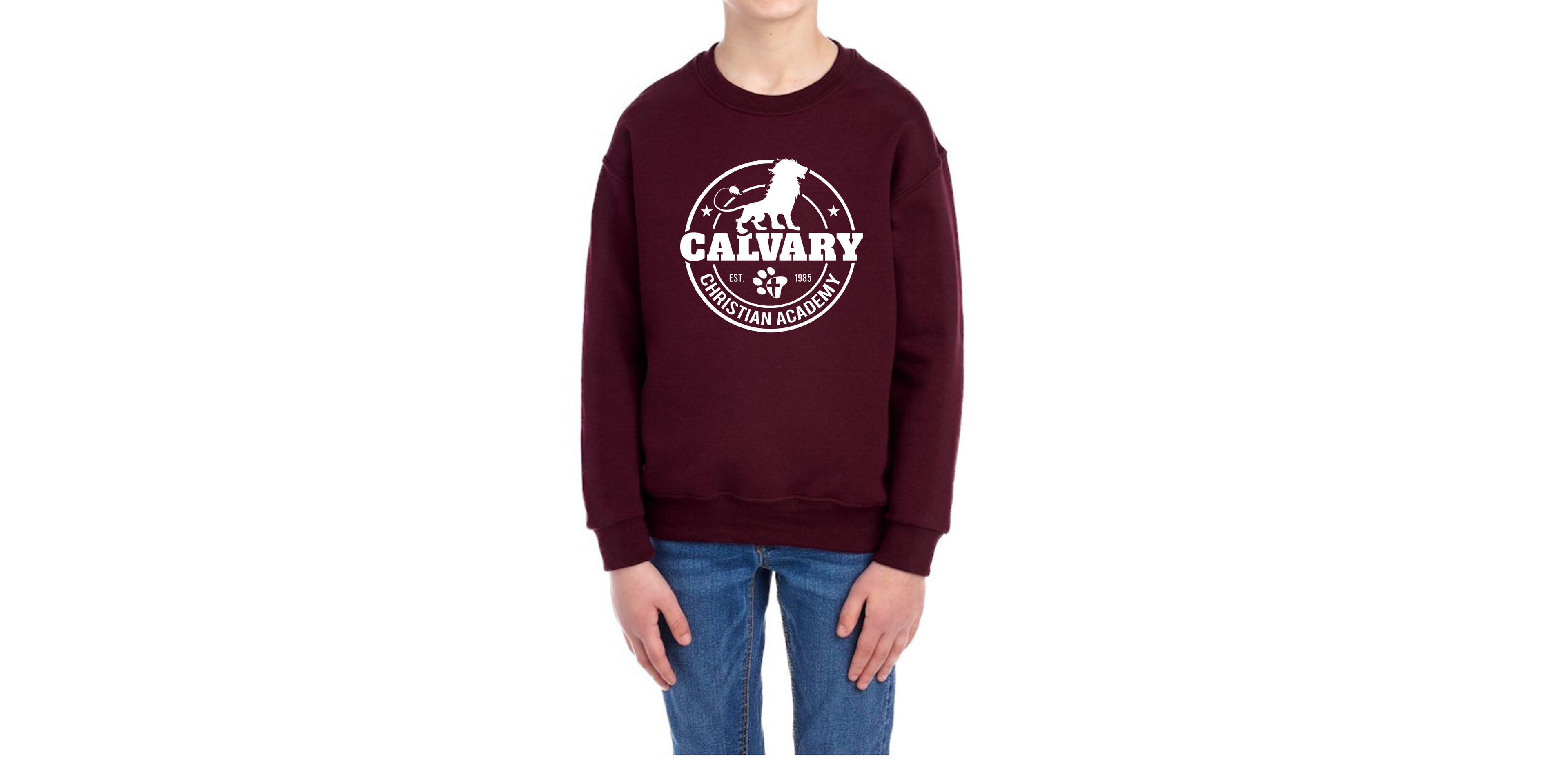 Crewneck Sweatshirt | Youth | Lion Logo